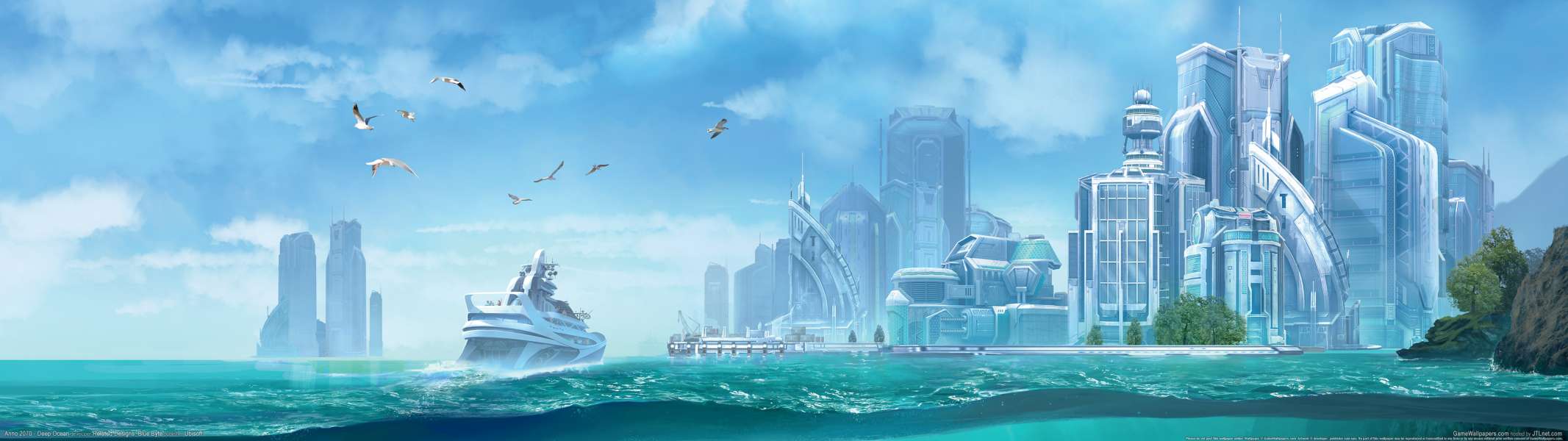 Anno 2070 - Deep Ocean dual screen fondo de escritorio