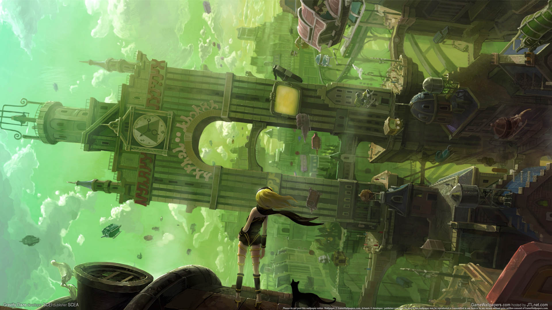 Gravity Daze Fondo De Escritorio 01 19x1080