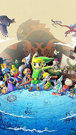 The Legend of Zelda: The Wind Waker HD Móvil Vertical fondo de escritorio
