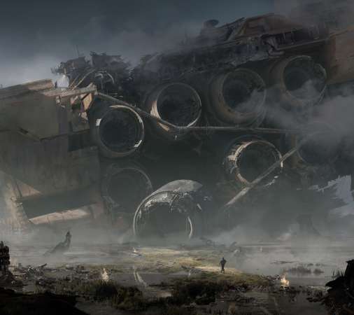 Ashfall M�vil Horizontal fondo de escritorio