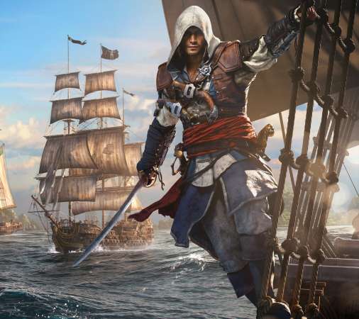 Assassin's Creed: Black Flag Resynced M�vil Horizontal fondo de escritorio