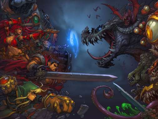 Battle Chasers - Nightwar Mvil Horizontal fondo de escritorio