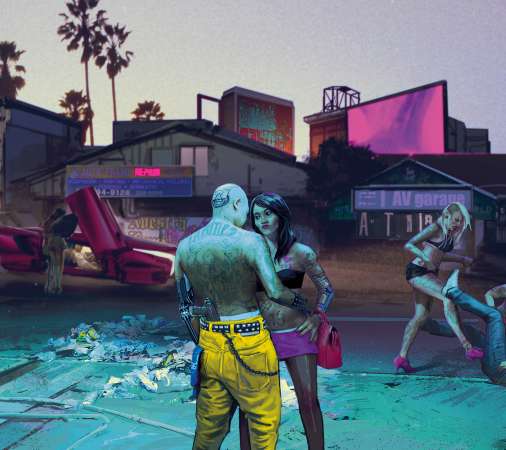 Cyberpunk 2077 Mvil Horizontal fondo de escritorio