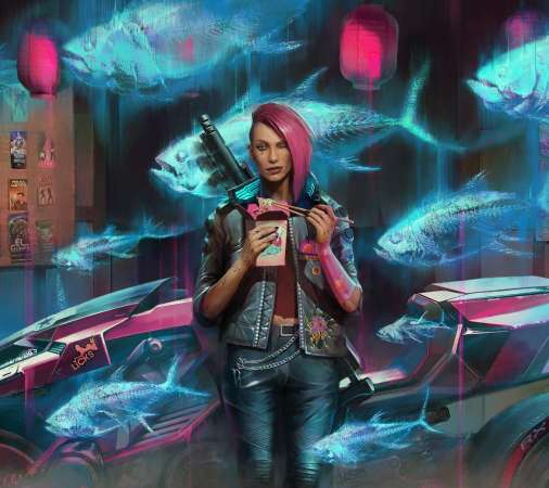 Cyberpunk 2077 Mvil Horizontal fondo de escritorio