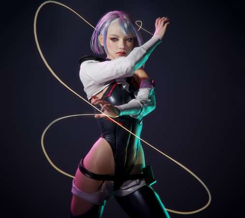 Cyberpunk: Edgerunners fan art Mvil Horizontal fondo de escritorio
