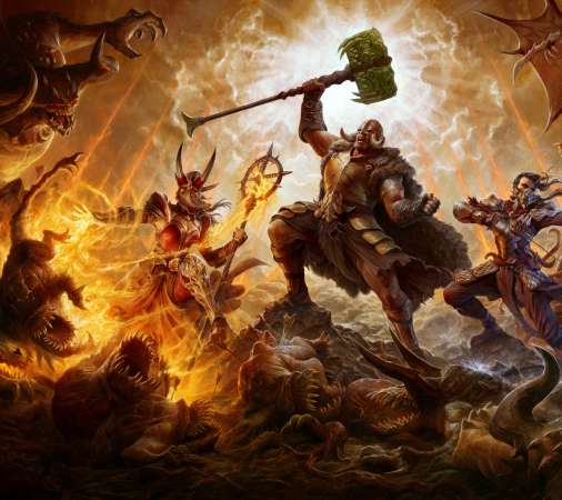 Diablo Immortal Mobiele Horizontaal achtergrond