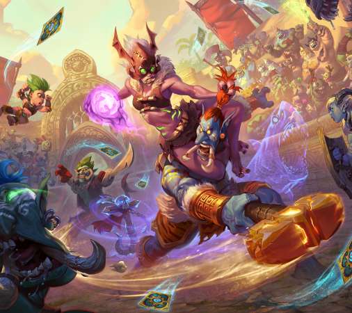 Hearthstone: Rastakhan's Rumble Móvil Horizontal fondo de escritorio