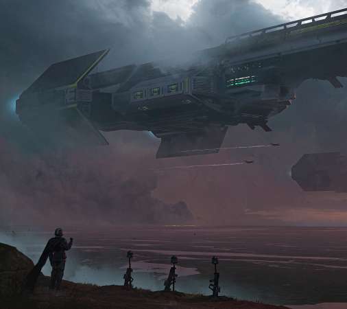 Helldivers 2 fan art Mvil Horizontal fondo de escritorio