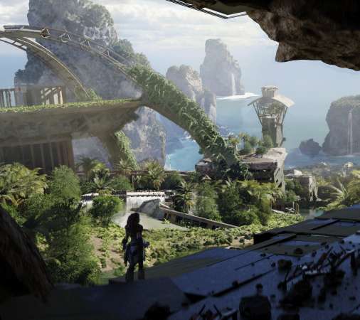 Horizon: Forbidden West - Burning Shores Móvil Horizontal fondo de escritorio
