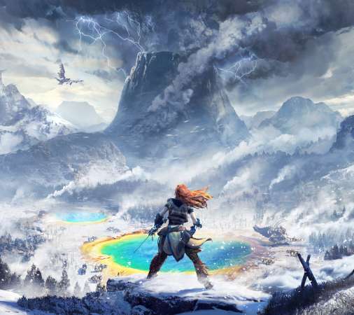 Horizon: Zero Dawn - The Frozen Wilds Mvil Horizontal fondo de escritorio