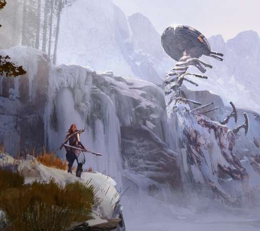 Horizon: Zero Dawn - The Frozen Wilds Mvil Horizontal fondo de escritorio