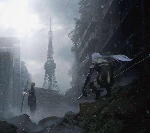 Nier Automata Mvil Horizontal fondo de escritorio