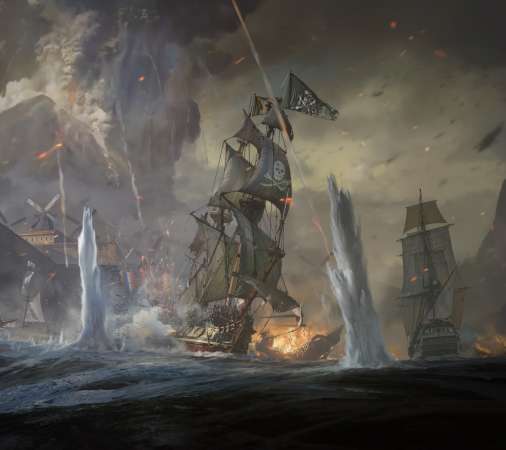 Skull & Bones Mvil Horizontal fondo de escritorio