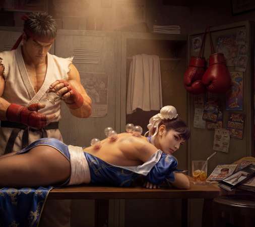 Street Fighter fan art M�vil Horizontal fondo de escritorio