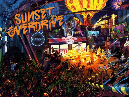 Sunset Overdrive Mvil Horizontal fondo de escritorio