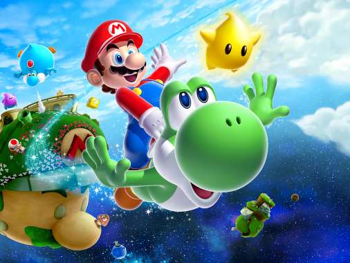 Super Mario Galaxy 2 Mvil Horizontal fondo de escritorio