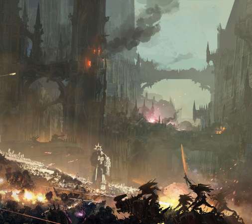 Warhammer 40,000 fan art Mvil Horizontal fondo de escritorio