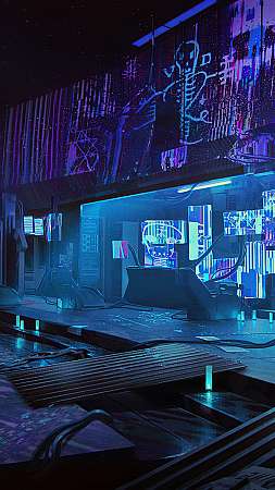 Cyberpunk 2077 Móvil Vertical fondo de escritorio