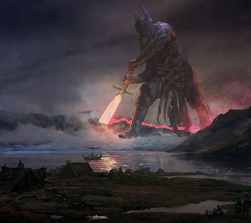 God of War: Ragnarok Móvil Horizontal fondo de escritorio