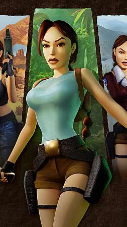 Tomb Raider I-III Remastered Starring Lara Croft Móvil Vertical fondo de escritorio