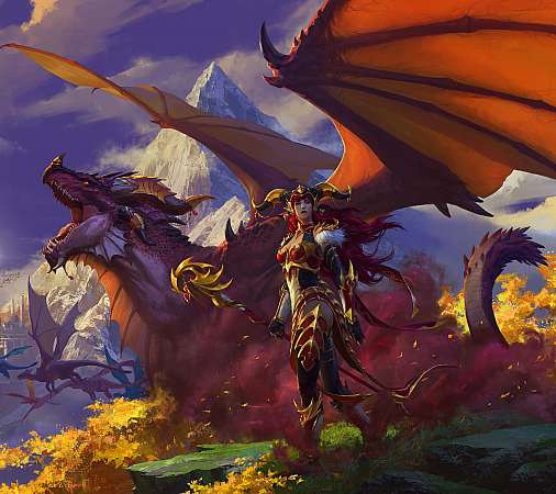 World of Warcraft: Dragonflight Móvil Horizontal fondo de escritorio