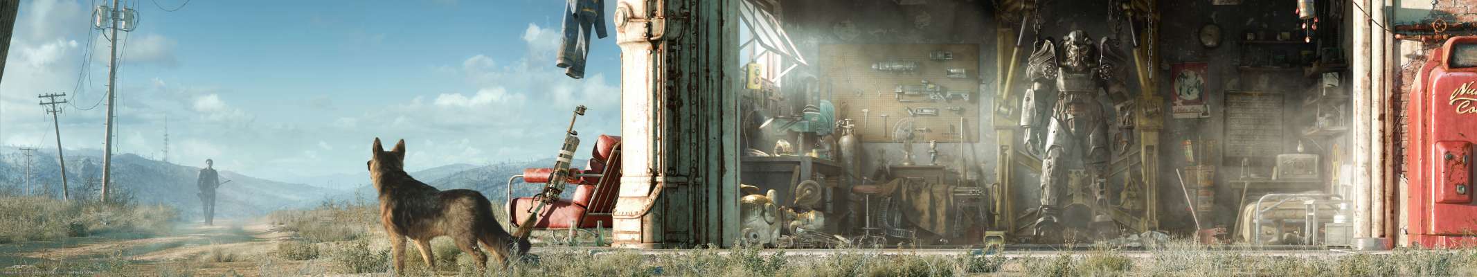 Fallout 4 triple screen fondo de escritorio