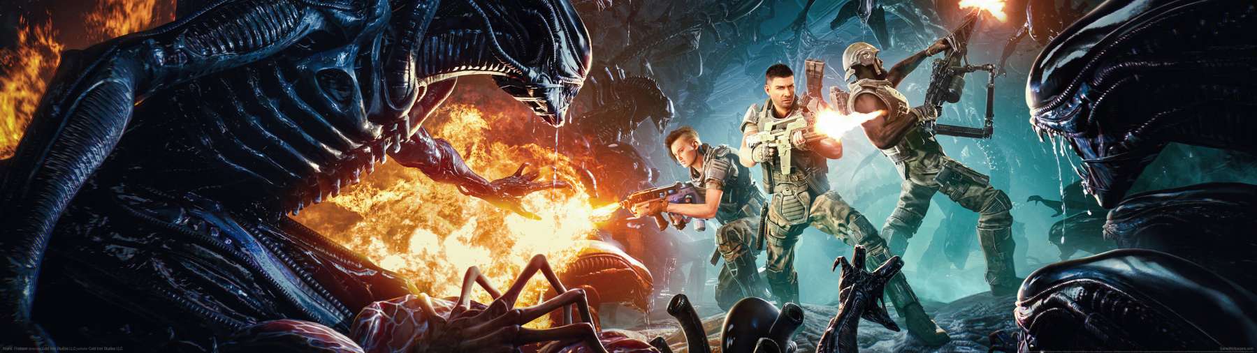 Aliens: Fireteam superwide fondo de escritorio 01