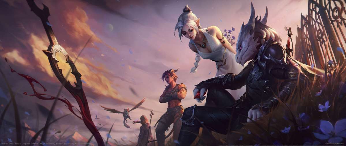 Baldur's Gate 3 fan art ultrawide fondo de escritorio 01