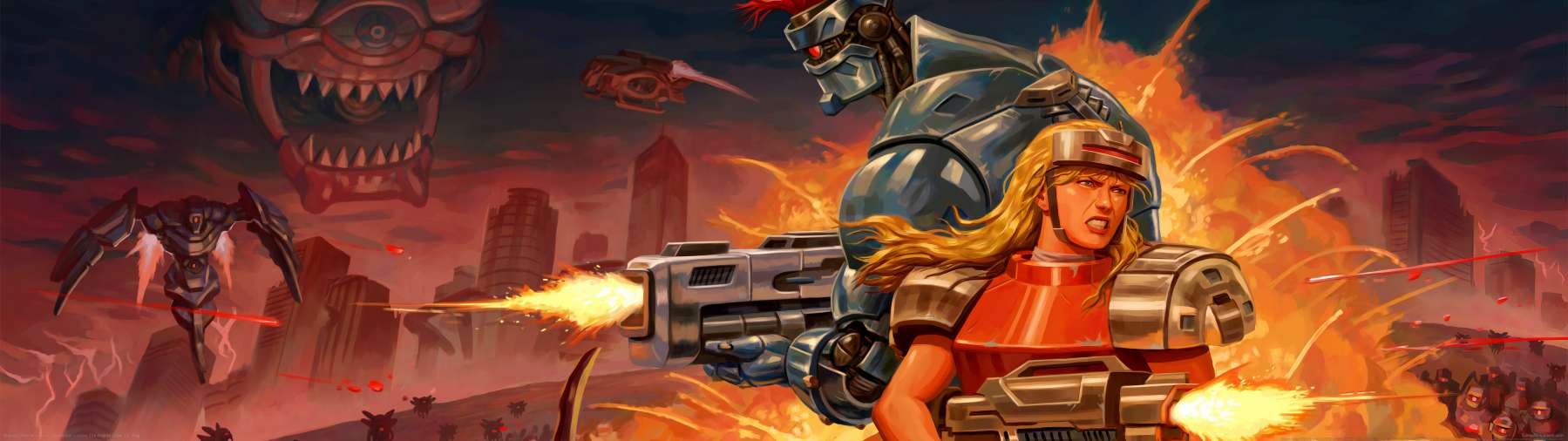 Blazing Chrome fondo de escritorio