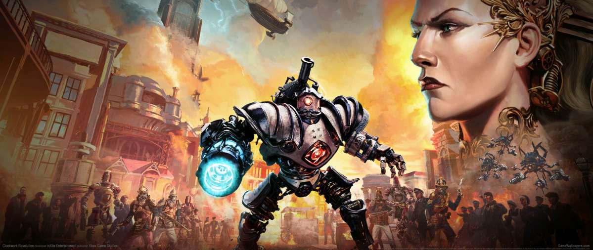 Clockwork Revolution ultrawide fondo de escritorio 01