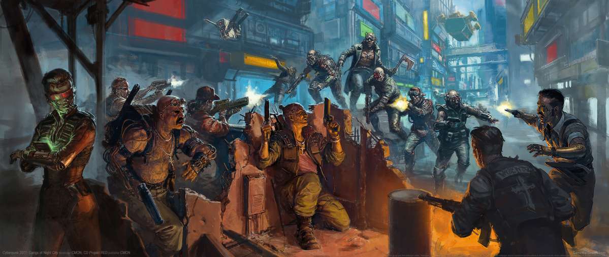Cyberpunk 2077: Gangs of Night City ultrawide fondo de escritorio 01