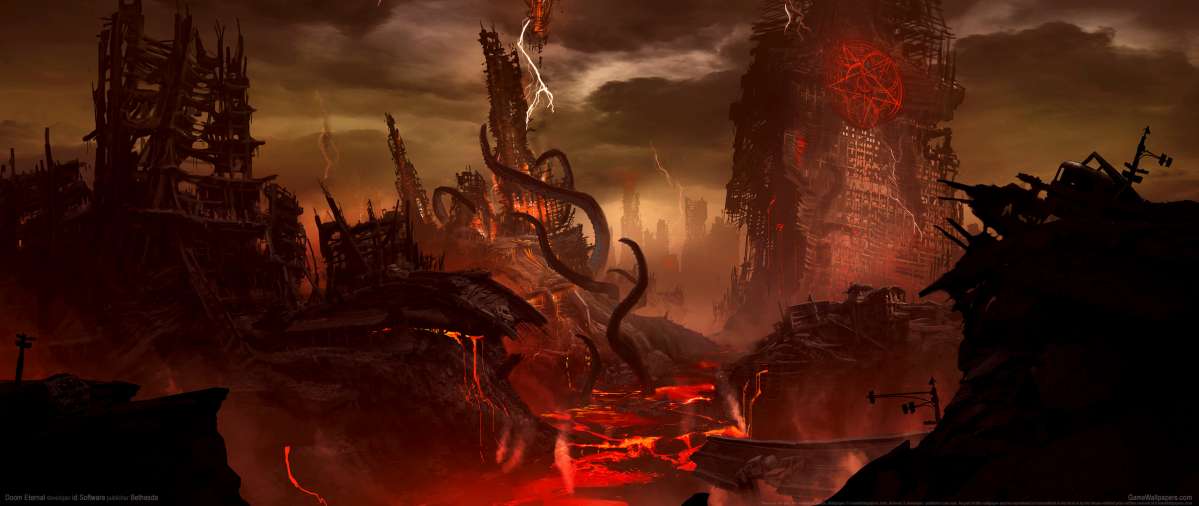 Doom Eternal ultrawide fondo de escritorio 01