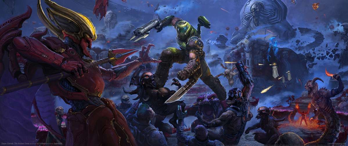 Doom Eternal: The Ancient Gods ultrawide fondo de escritorio 01