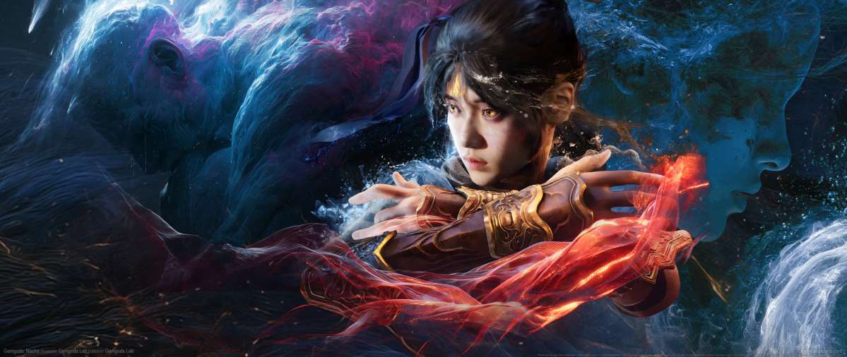 Genigods: Nezha ultrawide fondo de escritorio 01