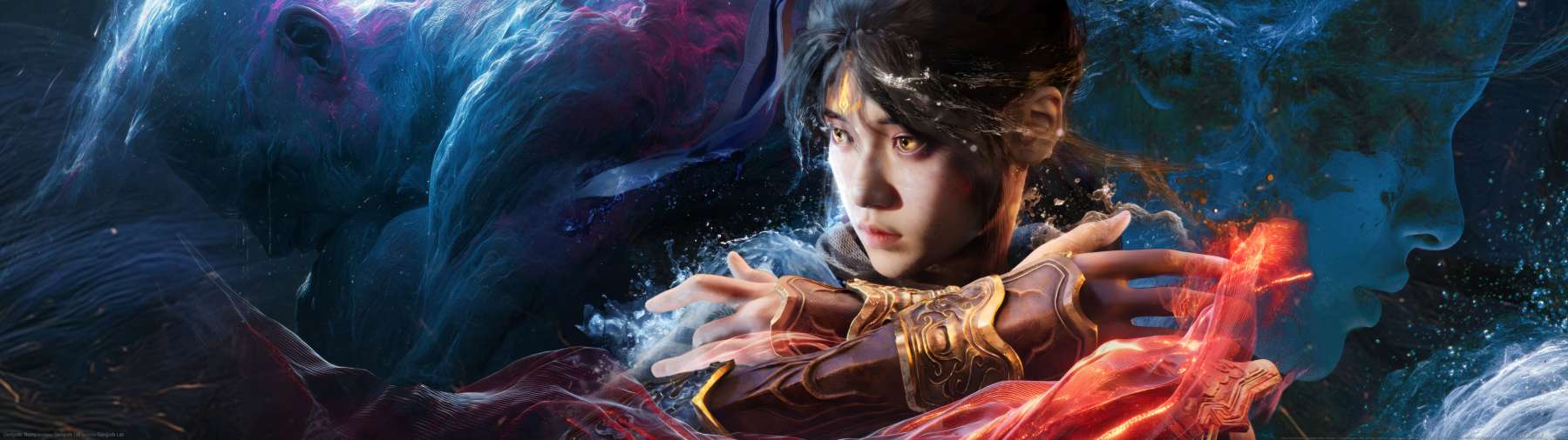 Genigods: Nezha superwide fondo de escritorio 01