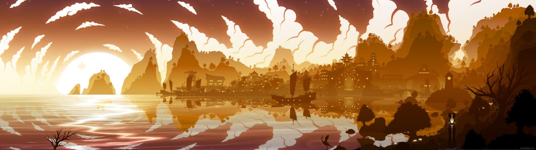 Genshin Impact fan art fondo de escritorio