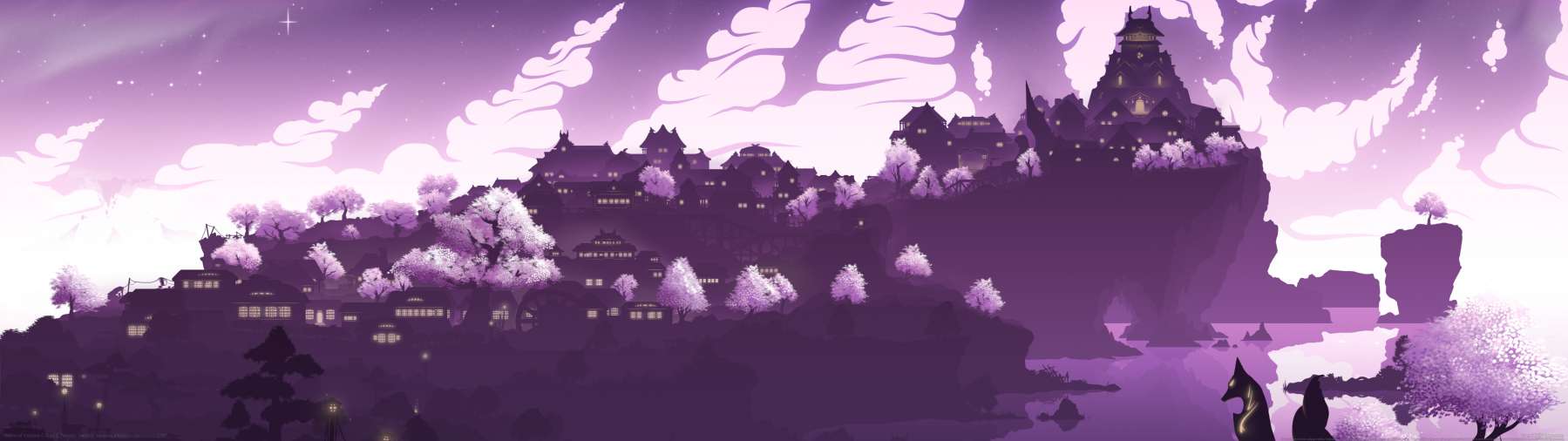 Genshin Impact fan art fondo de escritorio