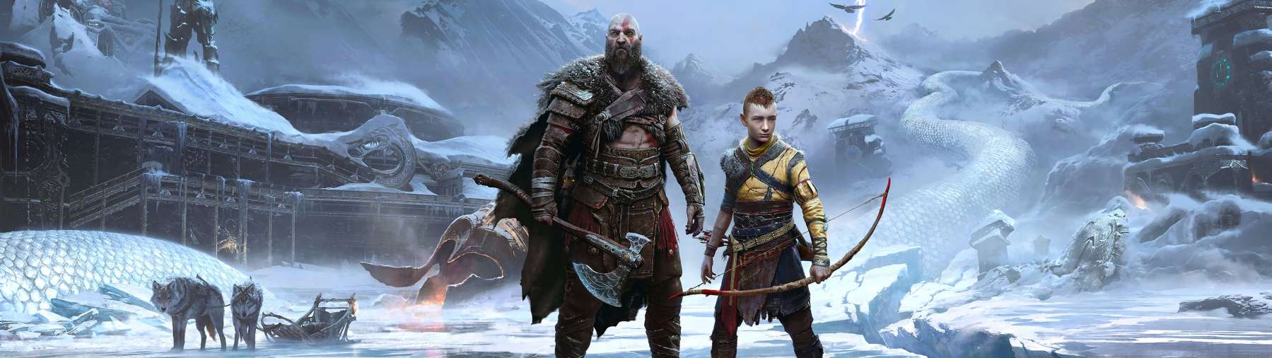 God of War: Ragnarok superwide fondo de escritorio 01