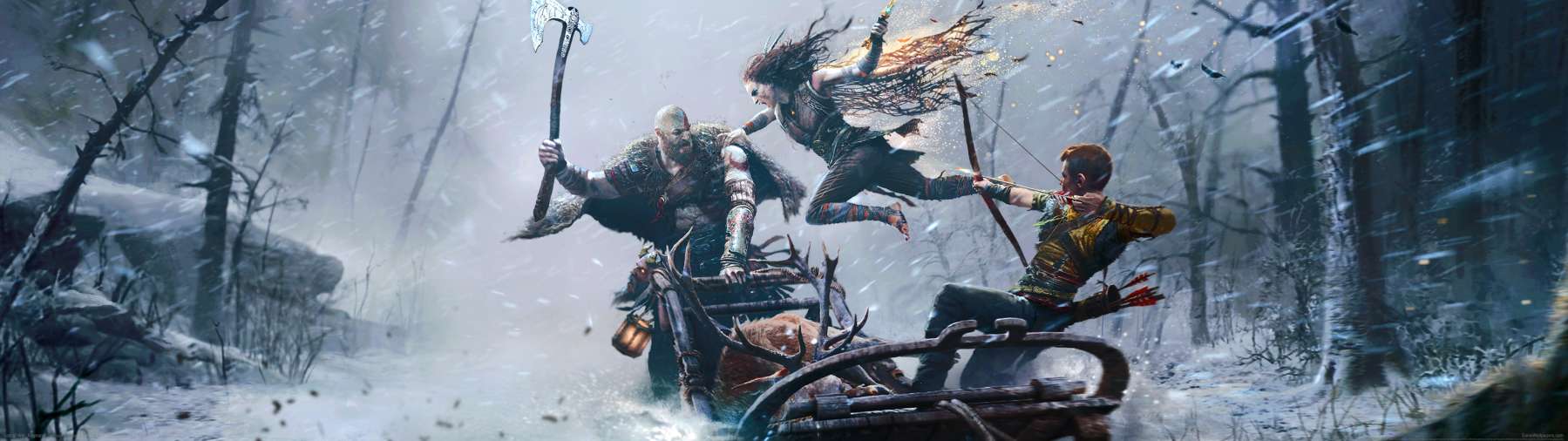 God of War: Ragnarok superwide fondo de escritorio 02