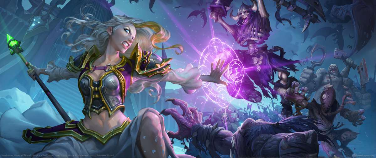 Hearthstone: Heroes of Warcraft - Knights of the Frozen Throne ultrawide fondo de escritorio 01