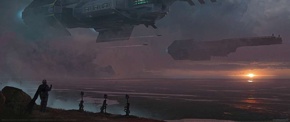 Helldivers 2 fan art ultrawide fondo de escritorio 02