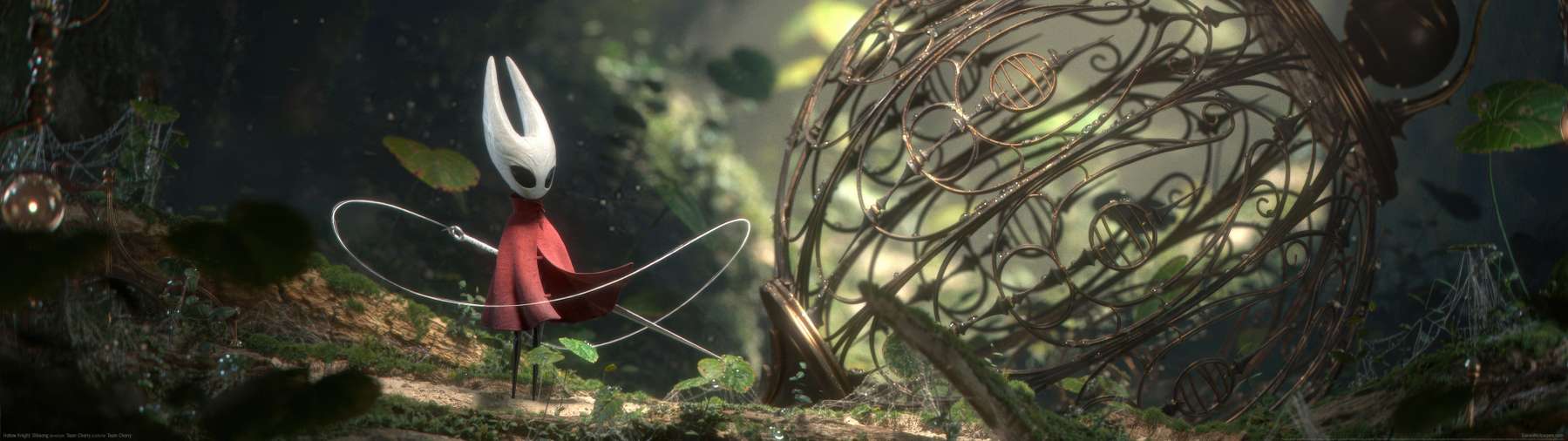 Hollow Knight: Silksong fan art superwide fondo de escritorio 01