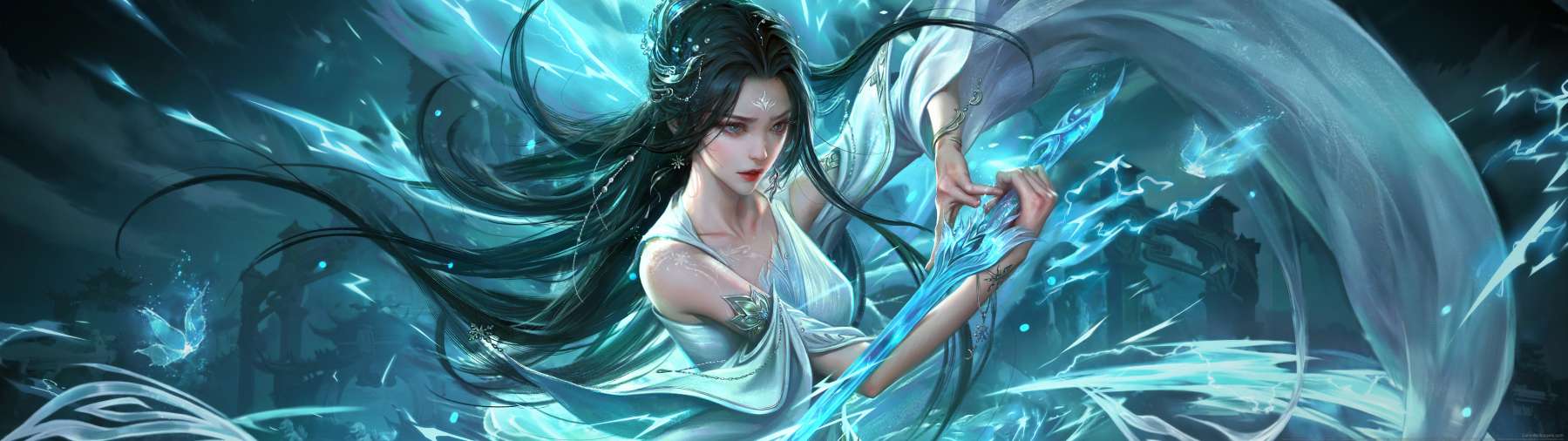 Jade Dynasty fan art superwide fondo de escritorio 01