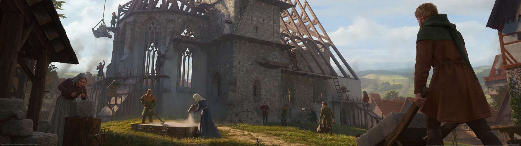 Manor Lords superwide fondo de escritorio 01