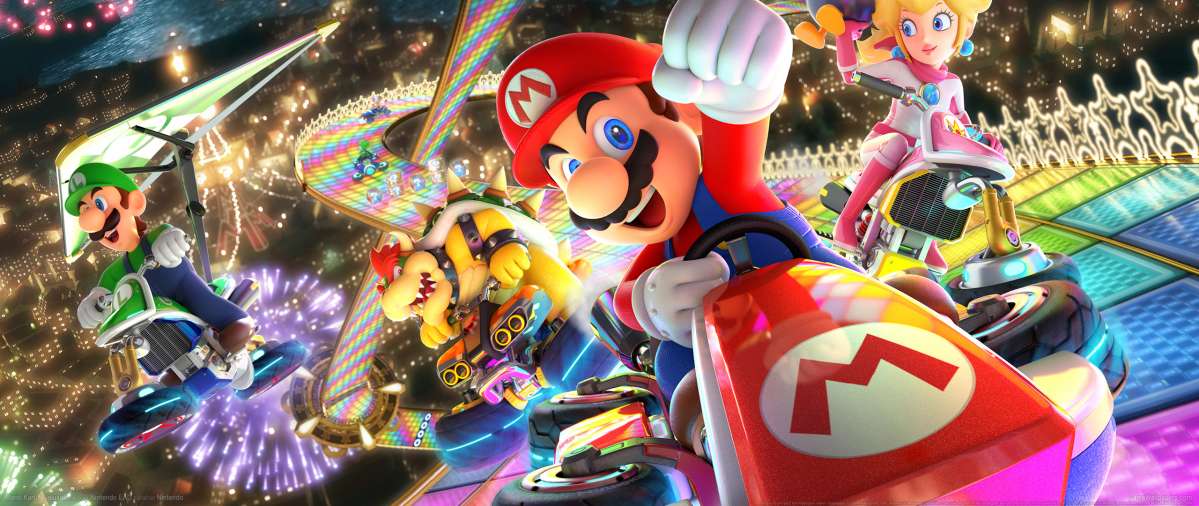 Mario Kart 8 Deluxe ultrawide fondo de escritorio 01