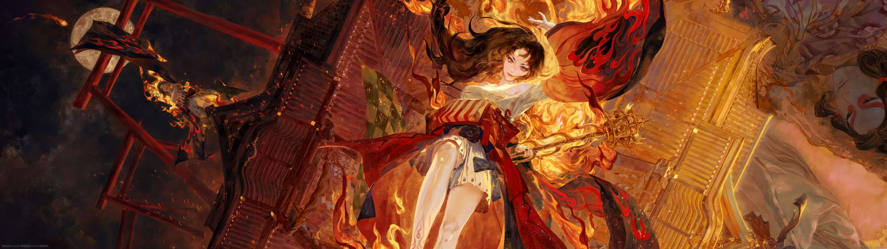 Onmyoji superwide fondo de escritorio 01