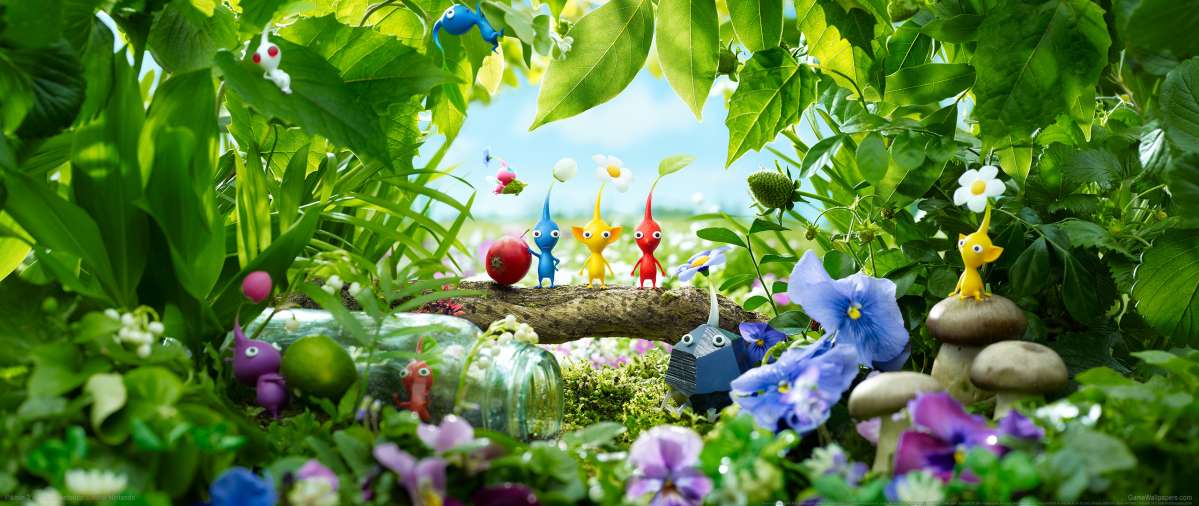 Pikmin 3 ultrawide fondo de escritorio 01