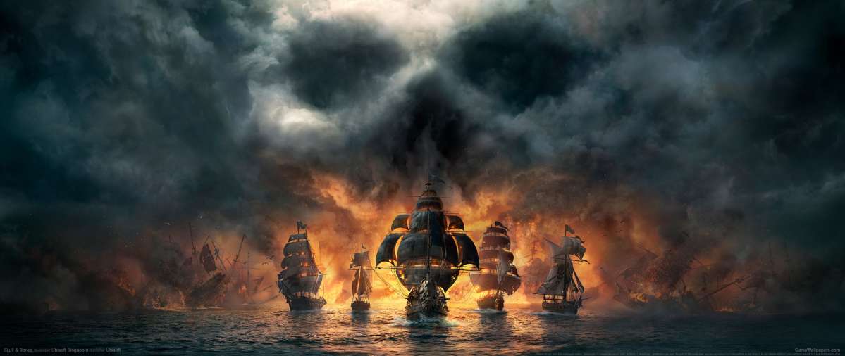 Skull & Bones ultrawide fondo de escritorio 01
