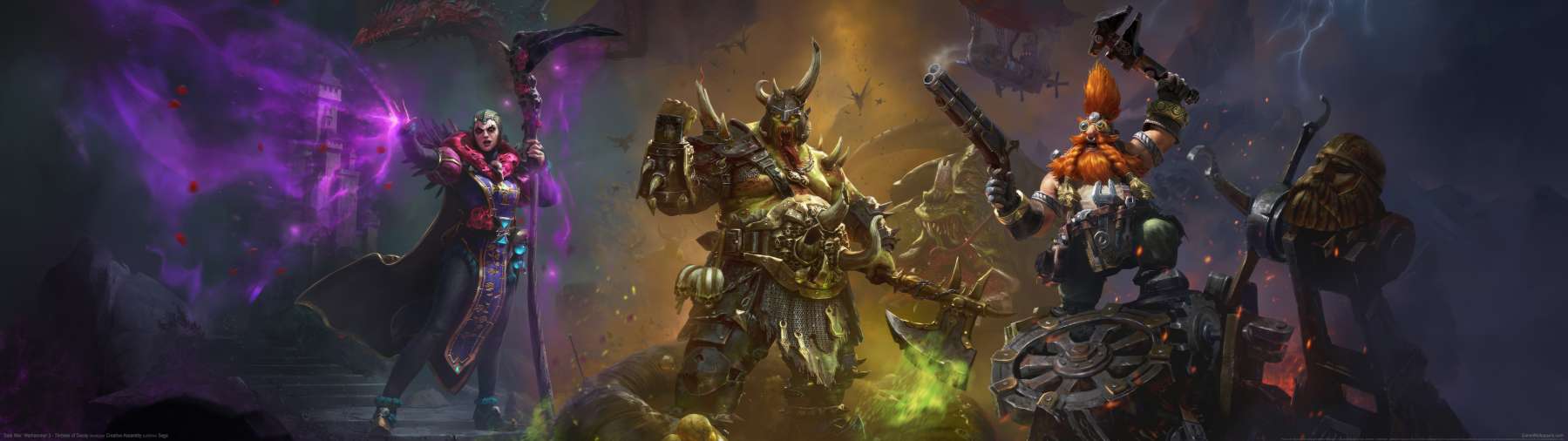 Total War: Warhammer 3 - Thrones of Decay superwide fondo de escritorio 01