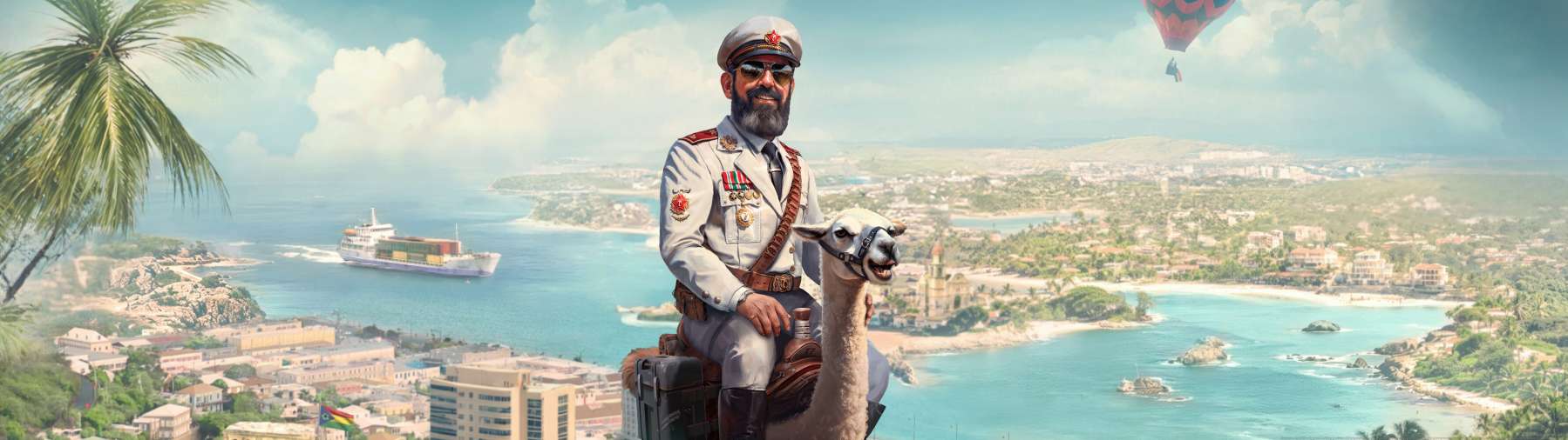 Tropico 7 superwide fondo de escritorio 01